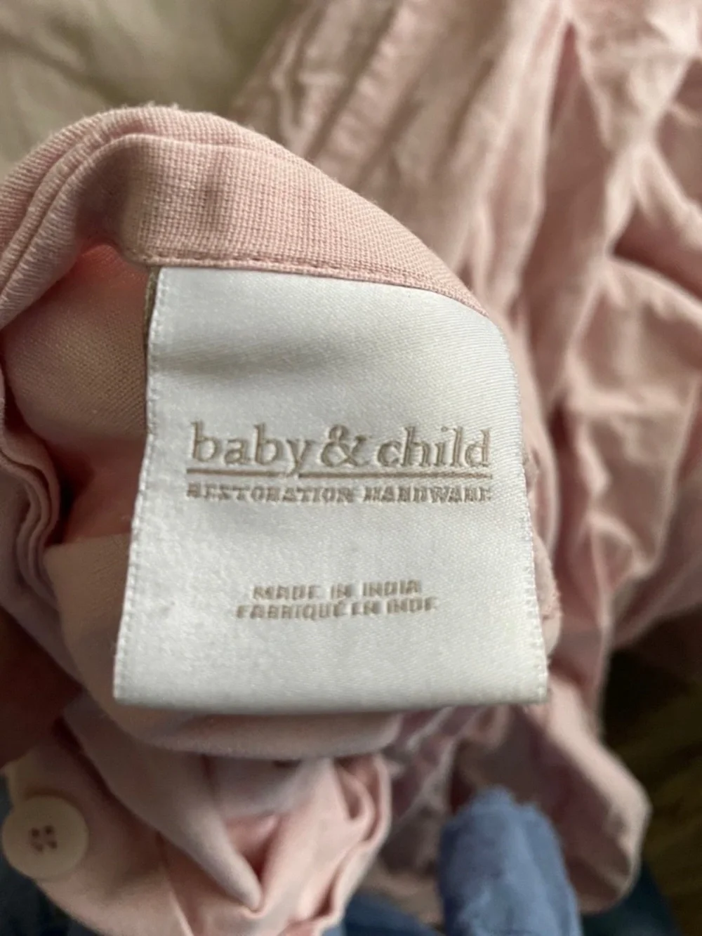 Restoration Hardware pink twin
